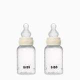 BIBS Plastic Bottle Complete Set (2 Pack) 150ml Silicone - Ivory - Kollektive - Official distributor