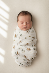 LouLou Lollipop, Muslin Swaddle - Bears on Bikes (ETA Late April) - Kollektive - Official distributor