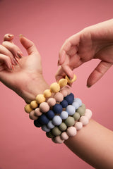 Teething Ring Beaded - Steel Blue - Kollektive - Official distributor