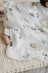 LouLou Lollipop, Muslin Swaddle - Hedgehogs - Kollektive - Official distributor