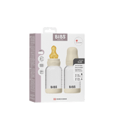 BIBS Glass Bottle Complete Set (2 Pack) 120ml Latex - Ivory (ETA 12 FEB)