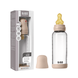 Glass Baby Bottle Complete Set 240ml Latex - Blush (ETA Mid August)