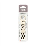 BIBS Pacifier Clip Loop, Polka - Ivory/Black (ETA 12 FEB)