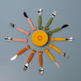 Silicone cutlery set 3-pack - Mr. Dino