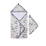 LouLou Lollipop, Hooded Towel Set - Sharks - Kollektive - Official distributor