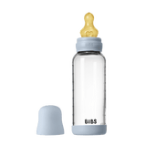 Glass Baby Bottle Complete Set 240ml Latex - Baby Blue - Kollektive - Official distributor