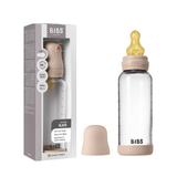 Glass Baby Bottle Complete Set 240ml Latex - Blush - Kollektive - Official distributor