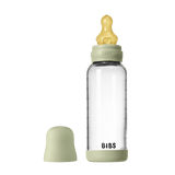 Glass Baby Bottle Complete Set 240ml Latex - Sage - Kollektive - Official distributor
