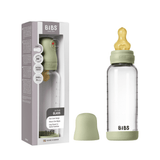 Glass Baby Bottle Complete Set 240ml Latex - Sage - Kollektive - Official distributor
