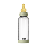 Glass Baby Bottle Complete Set 240ml Latex - Sage - Kollektive - Official distributor