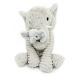 Les Ptipotos  Dimoitou the Elephant, Mum & Baby - Light grey - Kollektive - Official distributor
