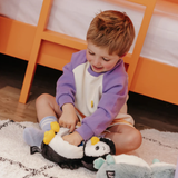 Les Ptipotos  Iglou the Penguin, Mum & Baby - Black - Kollektive - Official distributor