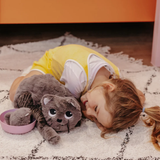 Les Ptipotos  Miaou the Cat, Mum & Baby - Grey - Kollektive - Official distributor