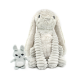 Les Ptipotos  Toudou the Rabbit, Mum & Baby - Grey - Kollektive - Official distributor