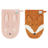 Washcloths 2 - pack | Mrs. Rabbit/Mr. Fox - Kollektive - Official distributor