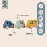 Wooden animal car set - Kollektive - Official distributor