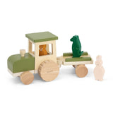 Wooden tractor with trailor - Kollektive - Official distributor