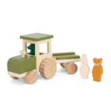 Wooden tractor with trailor - Kollektive - Official distributor