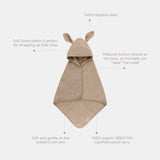 Organic Hoodie Towel - Woodchuck - Kollektive - Official distributor