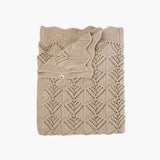 Knitted blanket, Wavy - Vanilla - Kollektive - Official distributor