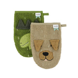 Washcloths 2-pack | Mr. Dino/Mr. Dog - Kollektive - Official distributor